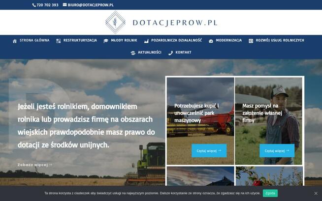 Strona internetowa -Tworzenie stron www DLA FIRM +host +dome