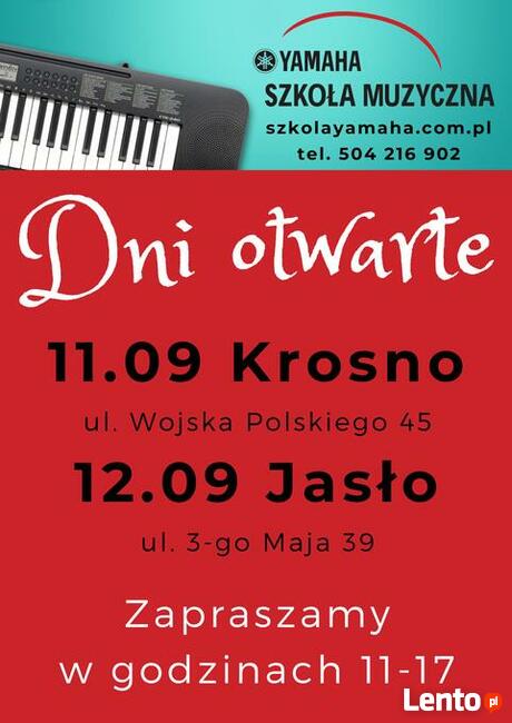 Nauka gry na keyboardzie Jasło Krosno