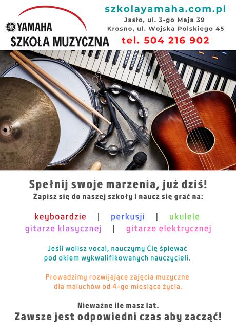 Nauka gry na keyboardzie Jasło Krosno