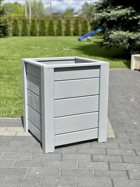 donice na taras, doniczki drewniane, donica ogrodowa