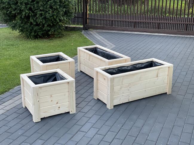 Donica, doniczka drewniana, donice drewniane, skrzynia