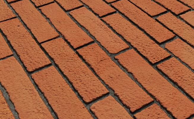 Płytki z środka cegły poddane gradacji