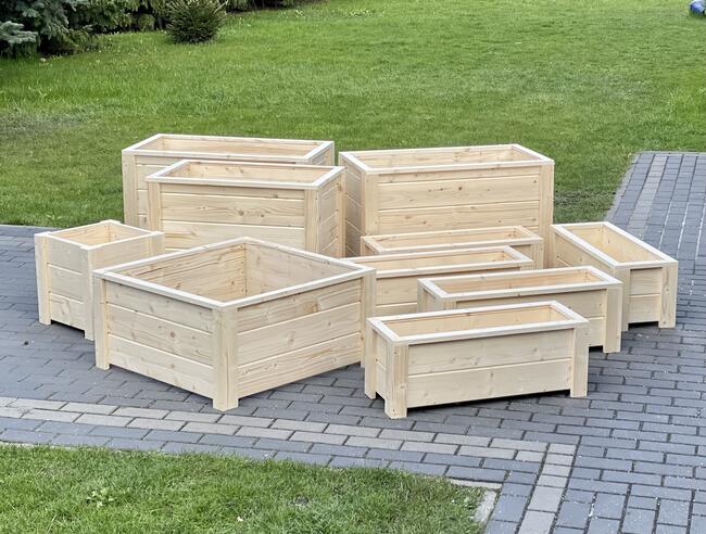 Donica, doniczka drewniana, donice drewniane, skrzynia