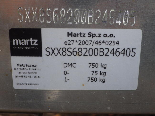 Wynajem przyczepy - Wymiary 264 x 125 x 120 FV-23%