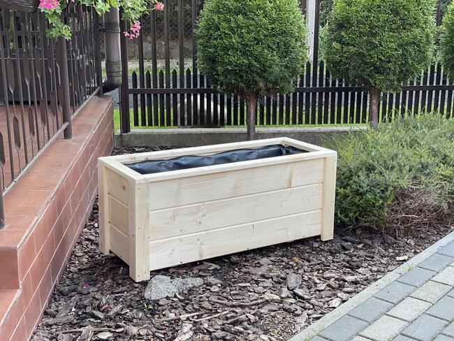 donice na taras, doniczki drewniane, donica ogrodowa