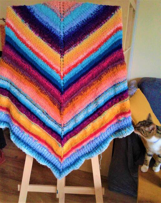 Chusta robiona na drutach- Maroko - na zamówienie