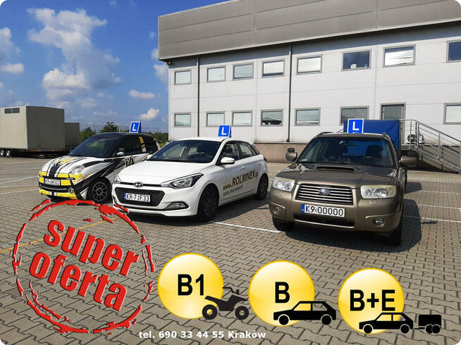 Kurs prawo jazdy nauka jazdy Kraków / Nowa Huta doszkalanie