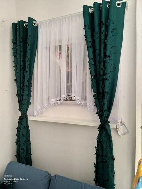 Zasłony laserowo wycinane kwiaty