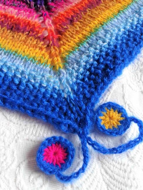 Chusta robiona na drutach- Mexico 4- na zamówienie