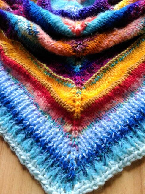 Chusta robiona na drutach- Maroko - na zamówienie