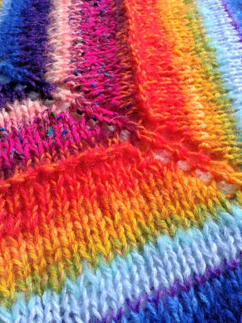 Chusta robiona na drutach- Mexico 4- na zamówienie