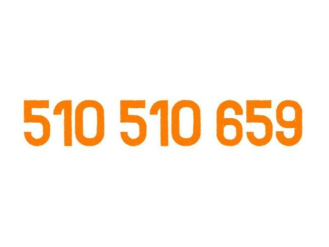 510 510 659 złoty numer Orange