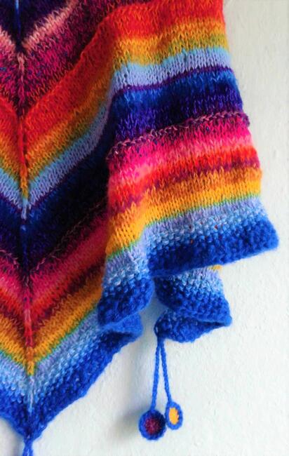 Chusta robiona na drutach- Mexico 4- na zamówienie