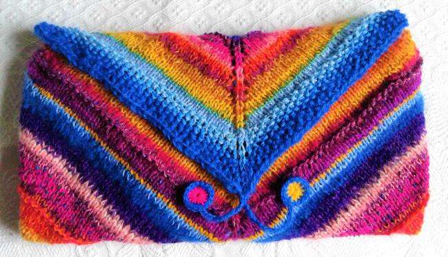 Chusta robiona na drutach- Mexico 4- na zamówienie
