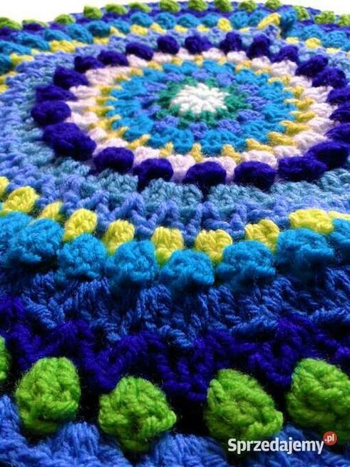 Szydełkowa mandala:) szafir