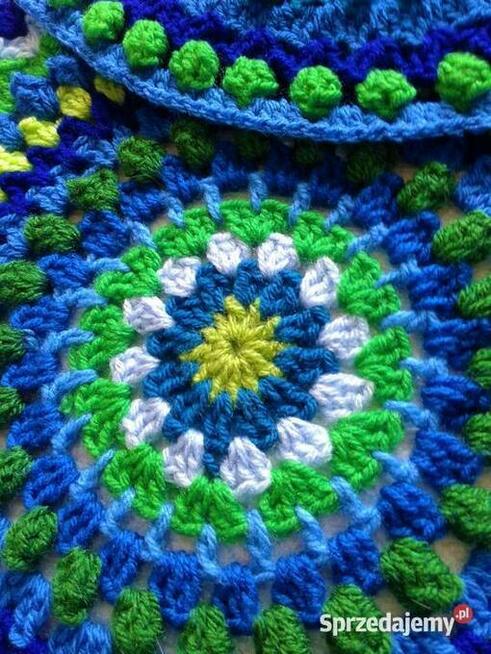 Szydełkowa mandala:) szafir