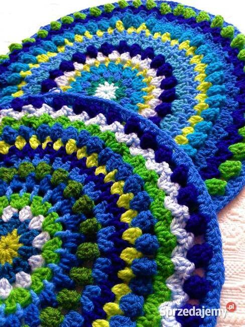 Szydełkowa mandala:) szafir