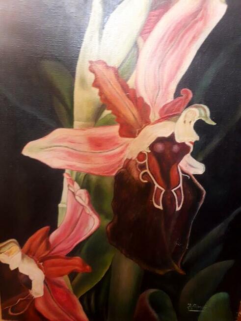 DZIEŁO SZTUKI,, LILIE MALARZA BORUNIA Sprzedaż lub zamiana