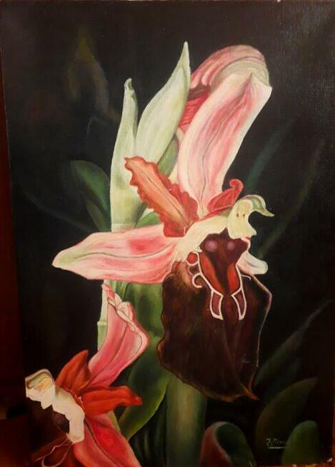DZIEŁO SZTUKI,, LILIE MALARZA BORUNIA Sprzedaż lub zamiana