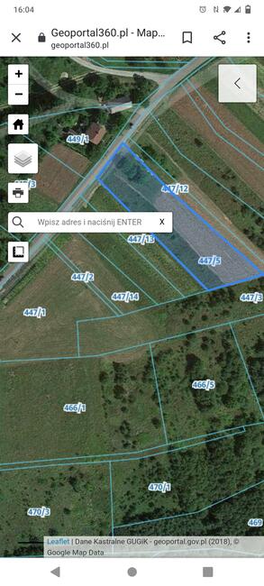 Działka widokowa 82 ara Pogórze Dynowskie