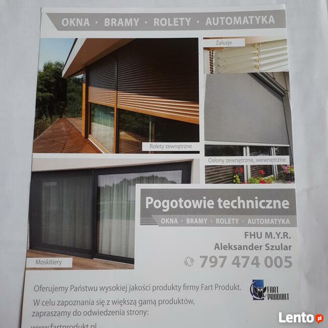 Archiwalne Rolety -Bramy -Okna Lubin