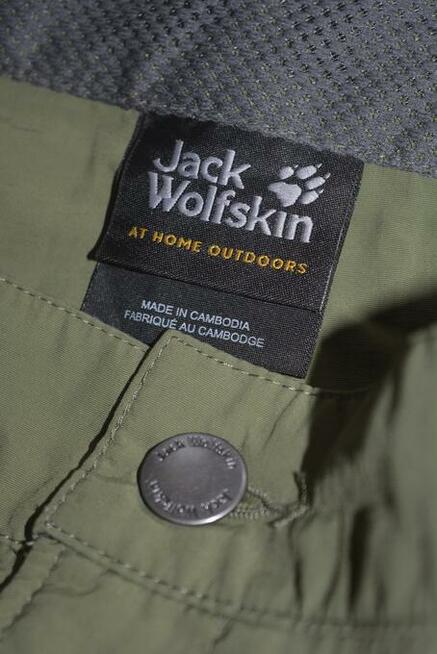 Szorty sportowe Desert Valley Zielony Regular Fit Jack Wolfs