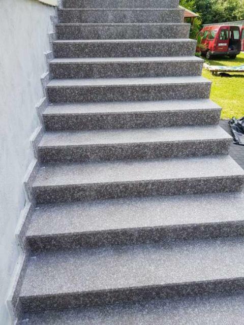 Schody na wymiar granit płomieniowany antypoślizgowy 2 cm