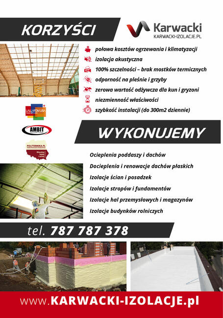 Ocieplanie piana. Amerykańskie izolacje natryskowe pianka