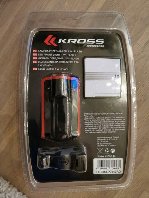 PROMOCJA!!! Lampka KROSS przód FLASH led 3-funkcje nowa