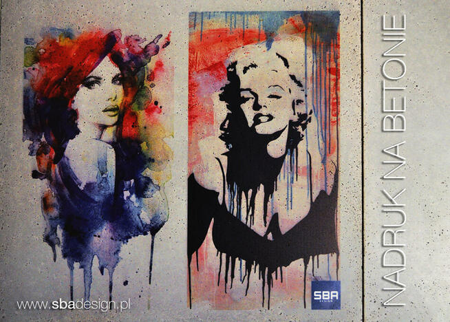 Beton architektoniczny -nadruki na betonie architektonicznym