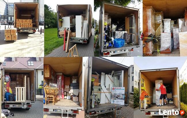 PRZEPROWADZKI TRANSPORT WNOSZENIE MEBLI, ART.BUDOWLANYCH