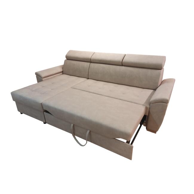 Stylowy narożnik BARTEK z zagłówkami do salonu | Meblesid