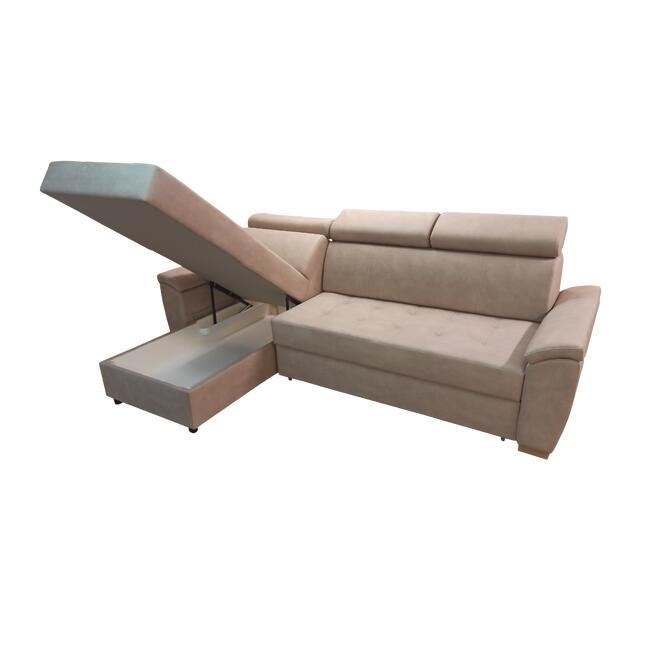 Stylowy narożnik BARTEK z zagłówkami do salonu | Meblesid