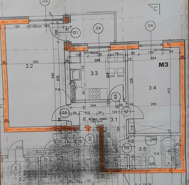 Mieszkanie 2-pokojowe ,oddzielna kuchnia, balkon