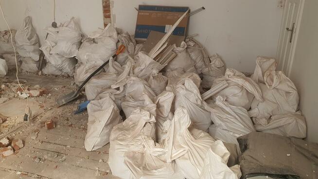 Wyburzenia ścian, kucie tynków, płytek, wywóz gruzu