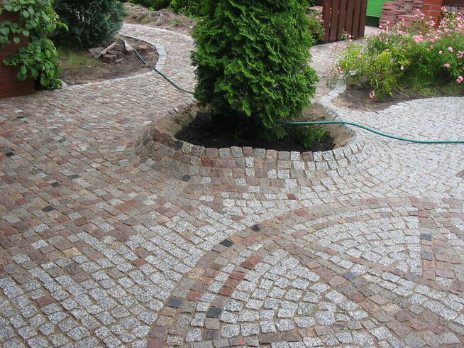 Kostka granitowa 3 kolory MISZUNG 8/11cm szwedzka łupana