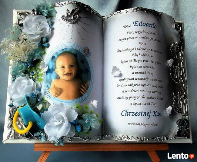 Prezenty Ślub Jubileusz Urodziny Chrzest Rękodzieło unikat