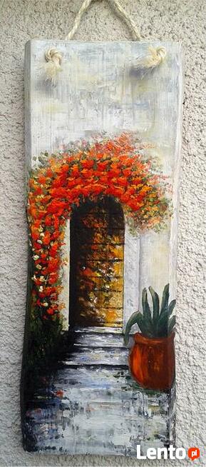 Obraz olejny na desce sosnowej