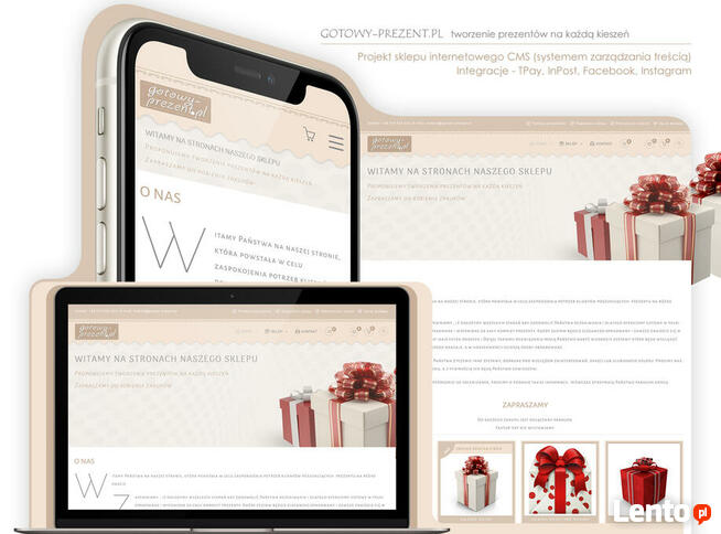 Profesjonalne, nowoczesne strony, sklepy internetowe, grafika