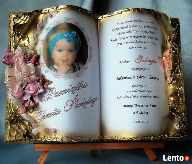 Prezenty Ślub Jubileusz Urodziny Chrzest Rękodzieło unikat