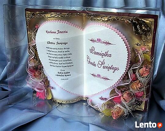 Prezenty Ślub Jubileusz Urodziny Chrzest Rękodzieło unikat