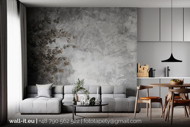 Fototapeta ścianna do sypialni Lawenda Fototapety beton