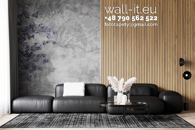 Fototapeta ścianna do sypialni Lawenda Fototapety beton