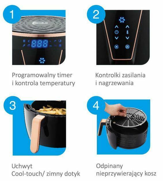 Frytkownica beztłuszczowa 5508CST LED Schild 4,5l 1500W