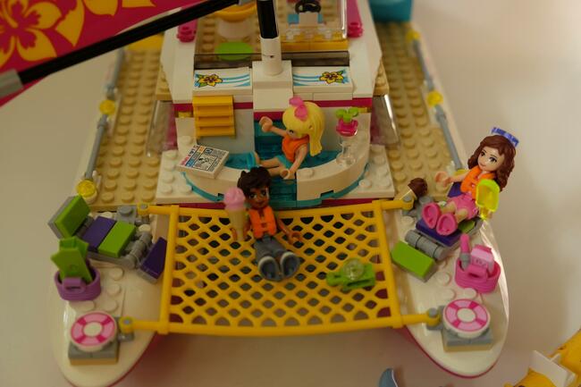 Lego Friends - 41317 - Słoneczny katamaran - statek, banan,