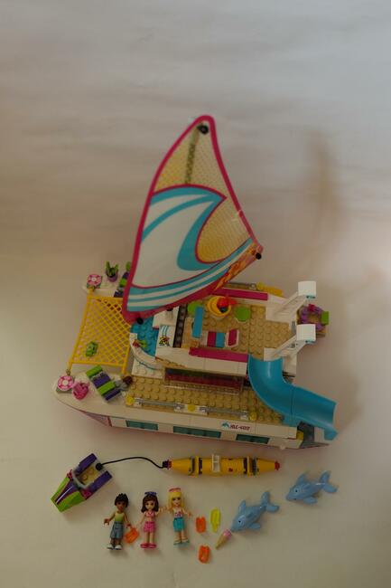 Lego Friends - 41317 - Słoneczny katamaran - statek, banan,