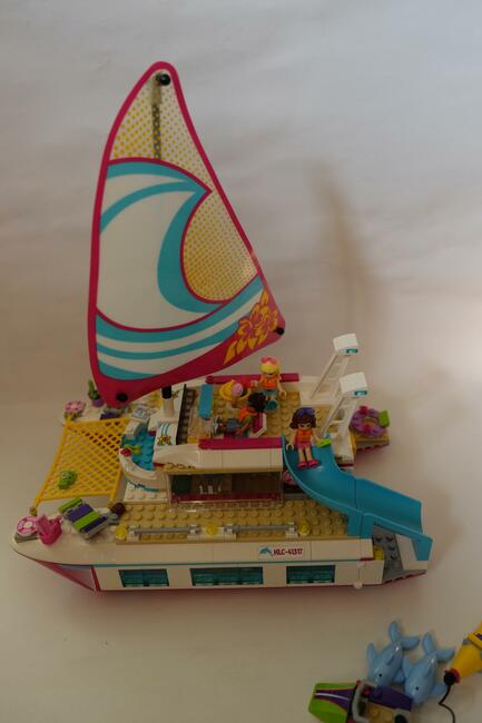 Lego Friends - 41317 - Słoneczny katamaran - statek, banan,