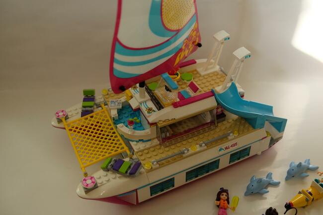Lego Friends - 41317 - Słoneczny katamaran - statek, banan,