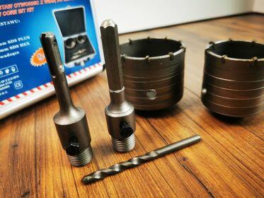 Boxer bx-494 nowe zestawy 5 sztuk otwornic z widią do betonu