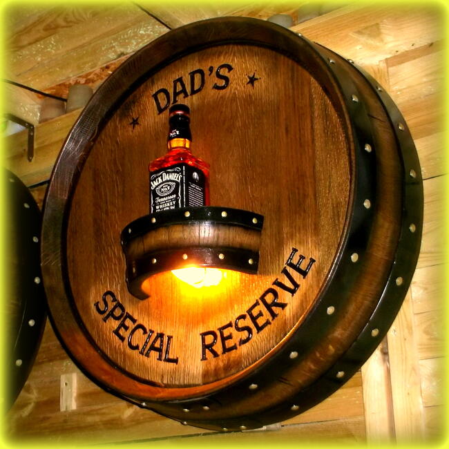 Beczka Barek Bar Wine Barrel Barskåp HemmaBar Fars dag